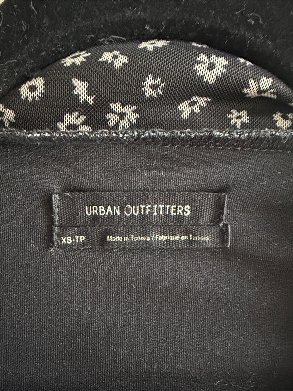 Urban Outfitters Black Floral Wrap Mini Dress XS - Picture 3 of 3